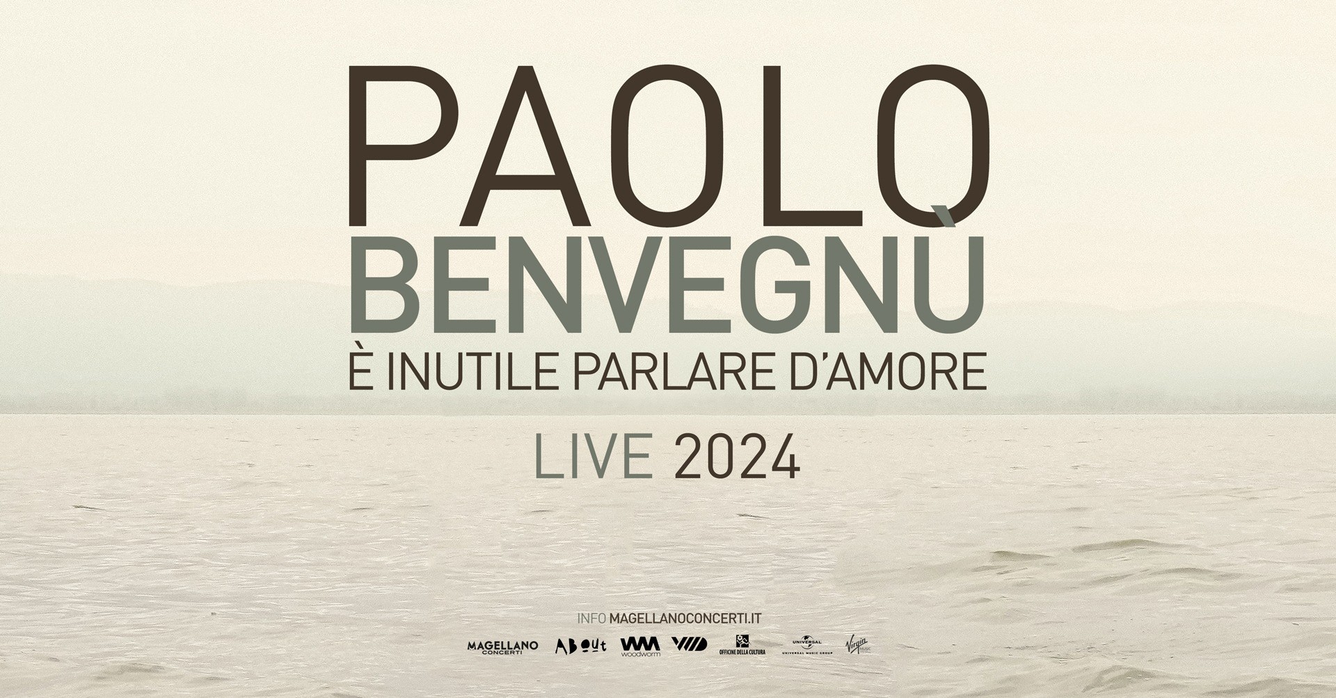 image PAOLO BENVEGNU' - E' INUTILE PARLARE D'AMORE LIVE 2024